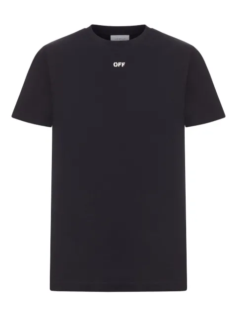 Off-White arrow-print T-shirt Black OMAA027F25JER008