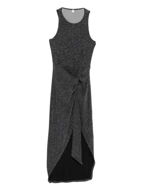 Patrizia Pepe draped midi dress Black 2A2990J340K478