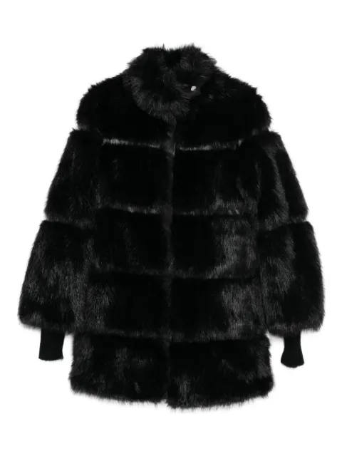 Patrizia Pepe faux fur midi jacket Black 2O0175E077K103