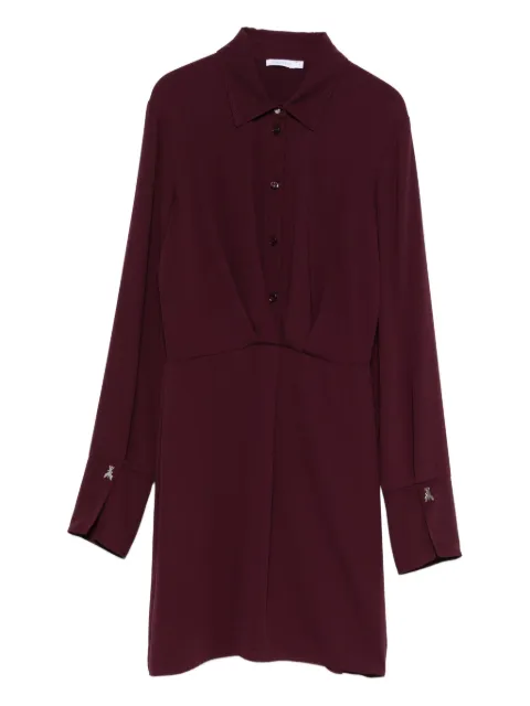 Patrizia Pepe long sleeve shirt dress Purple 2A2976A655