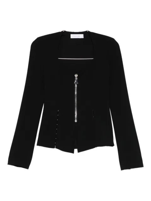 Patrizia Pepe zip-up blazer Black 2S1539A658K