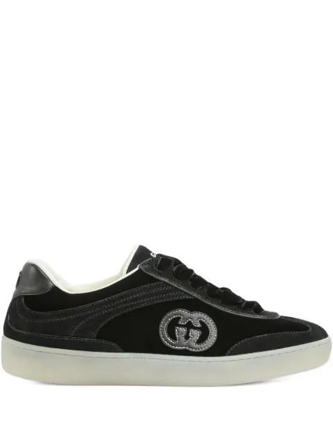 Gucci G75 velvet GG-logo sneakers Black 812656AAE4N