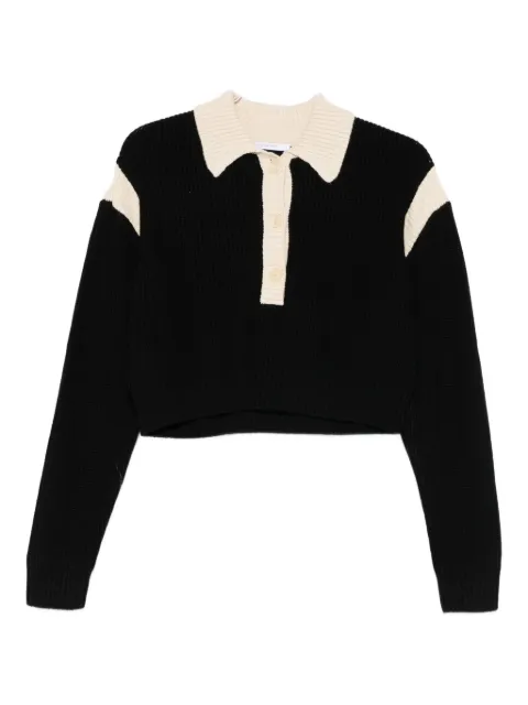 Patrizia Pepe colour-block sweater Black 2K0353K298