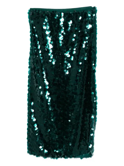Patrizia Pepe sequinned midi skirt Green 2G1040J345
