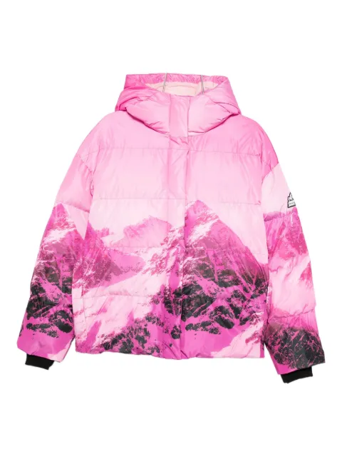 Patrizia Pepe mountain print puffer jacket Pink 2O0206A667YA39