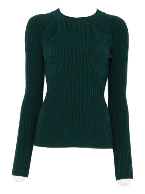 Patrizia Pepe ribbed sweater Green 2K0337K7S0