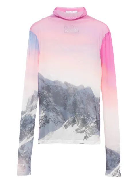 Patrizia Pepe mountain-motif sweatshirt Pink 2M4498J667Y