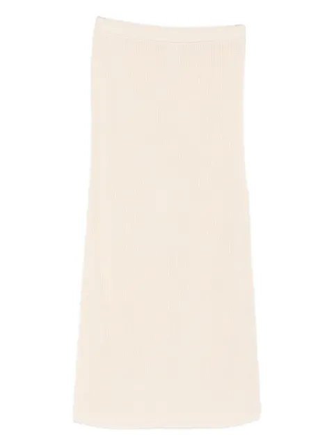 Patrizia Pepe knitted midi skirt Neutrals 2G1042K9O3AW405