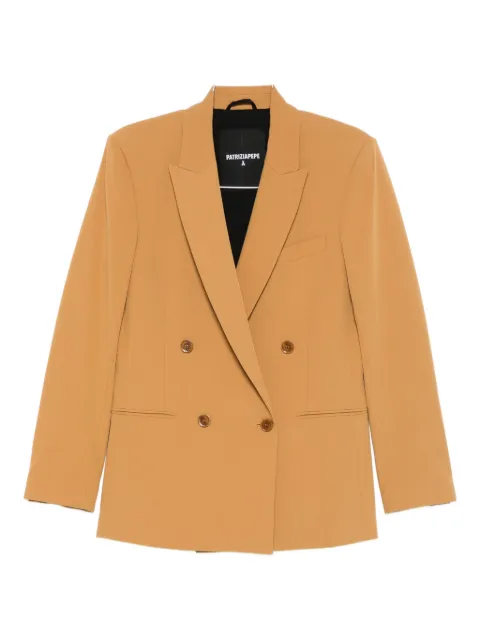Patrizia Pepe double-breasted blazer Neutrals 2S1543A498B