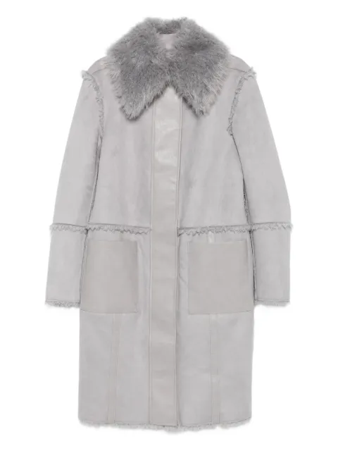 Patrizia Pepe faux fur reversible coat Grey 2O0179E075S733