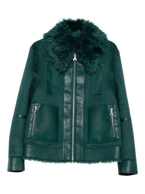 Patrizia Pepe zip-up faux fur jacket Green 2O0176E075G619