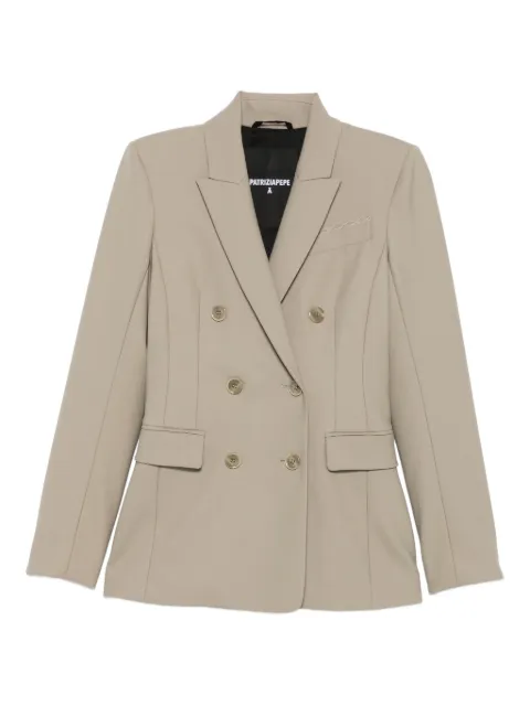 Patrizia Pepe double-breasted blazer Neutrals 2S1538A475B