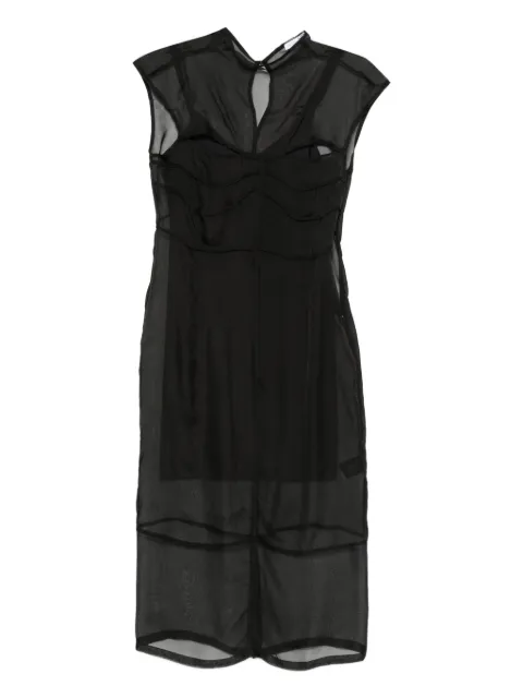 Patrizia Pepe sleeveless midi dress Black 2A2986A653