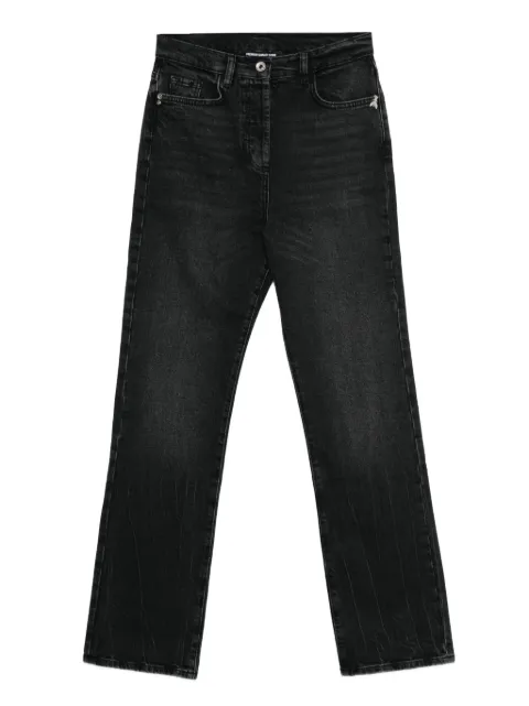Patrizia Pepe logo-appliqué jeans Black 2P1736D112