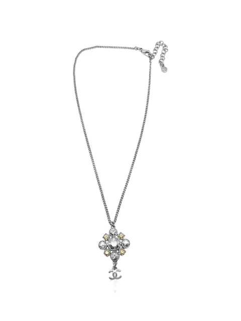 CHANEL Pre-Owned 2010 CC logo necklace Silver CHACCLOGONKL