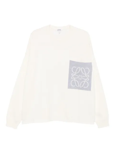 LOEWE Anagram-patch sweatshirt Neutrals H526Y14KLS