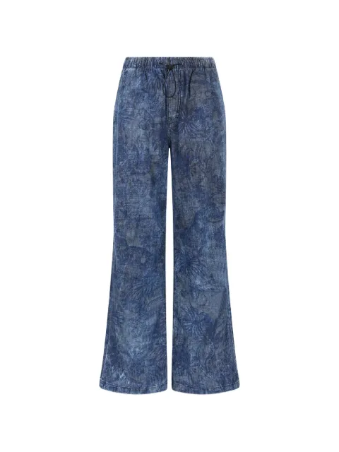 Just Cavalli floral-print jeans Blue 78PAA1B4CDWC1