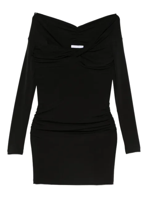 Patrizia Pepe draped mini dress Black 2A2964J333