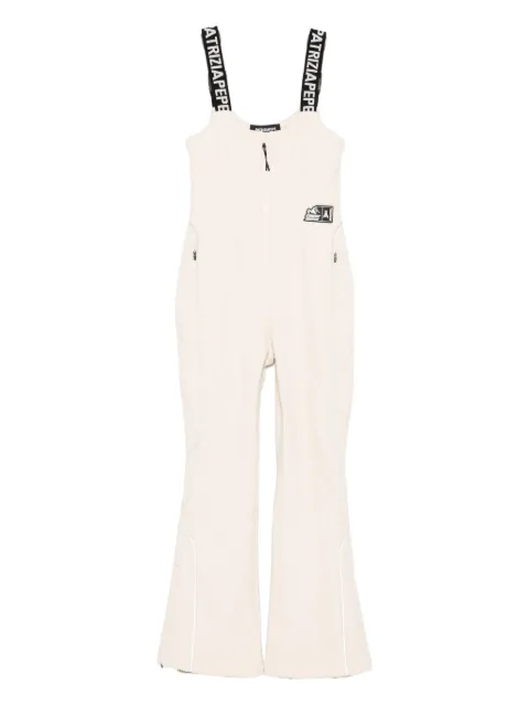 Patrizia Pepe logo-print jumpsuit White 2T0093A667