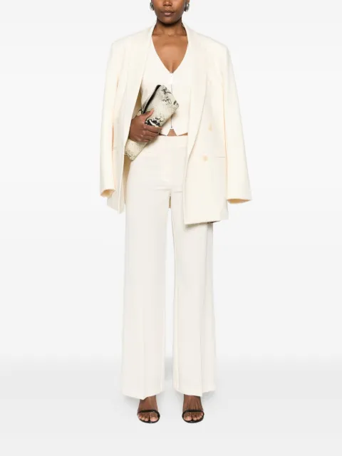Patrizia Pepe zip-up waistcoat White 2C1652A498