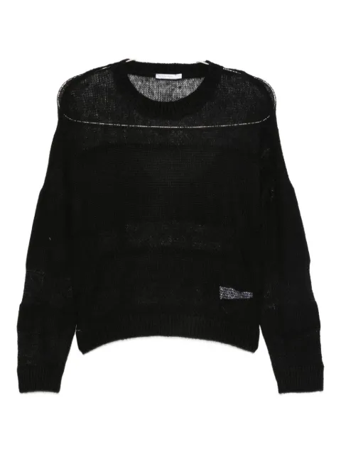 Patrizia Pepe crew-neck sweater Black 2K0335K296