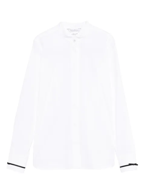 Max Mara Otranto piped-trim shirt White 2521116041600