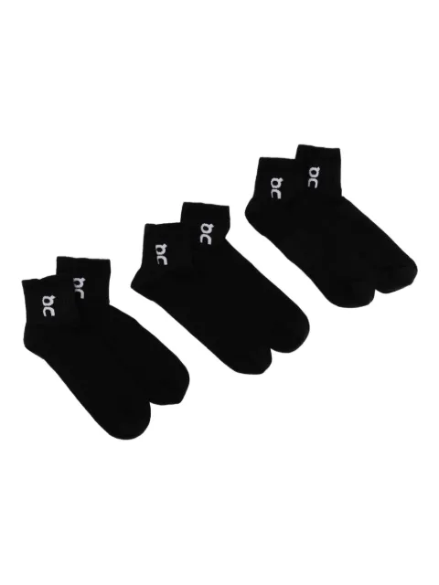 On logo-print socks (set of three) Black 2UF10520553A