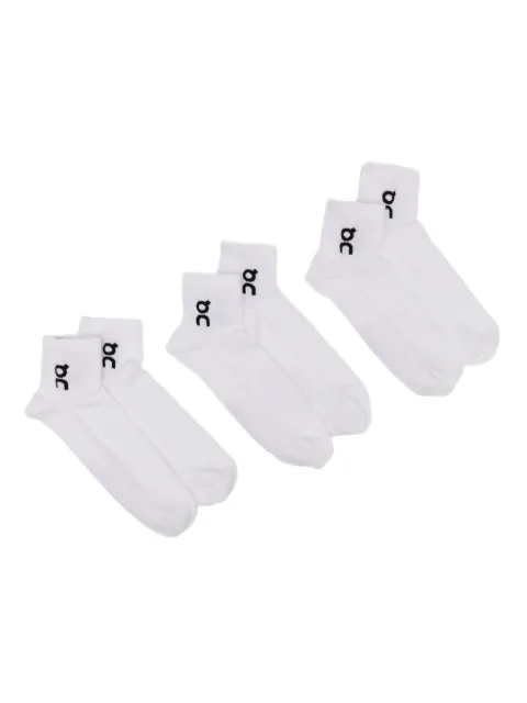 On logo-print socks (set of three) White 2UF10520069A
