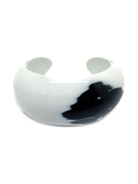 Jennifer Gibson Jewellery 2010s pre-loved monochrome cuff White JGJHERMESCUFF