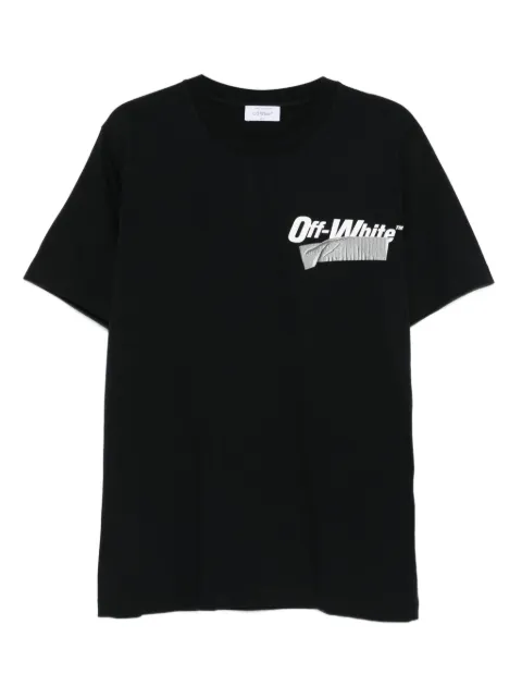 Off-White logo-print T-shirt Black OMAA027F25JER00B1001