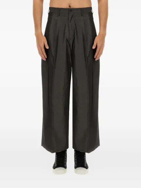 AIE pleated cotton trousers Grey OT725BCHARCOAL