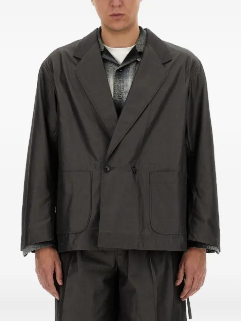 AIE double-breasted cotton jacket Grey OT723BCHARCOAL