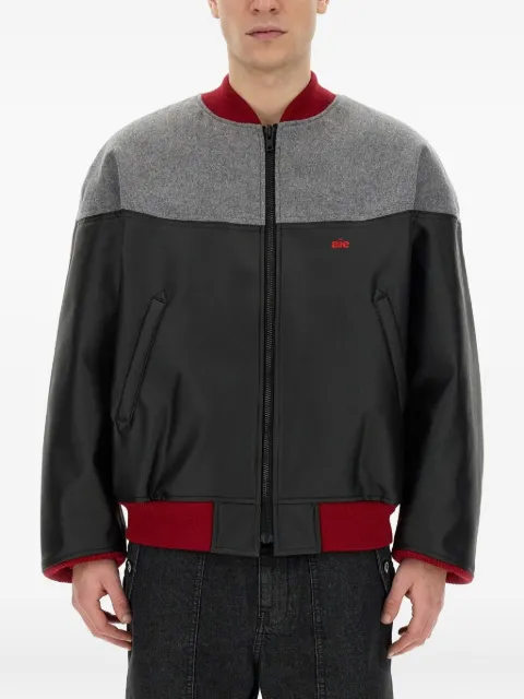 AIE colour-block bomber jacket Black NS921BBLACK