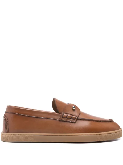 Christian Louboutin metal-detail loafers Brown 3250662BWI3