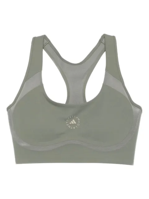 adidas by Stella McCartney racer-back sports bra Green MJW4541