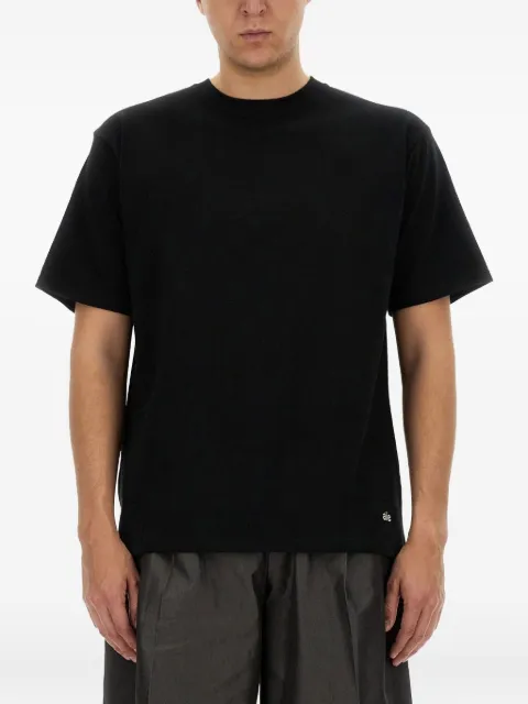 AIE crew-neck cotton T-shirt Black OT747DBLACK