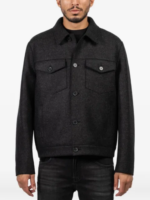Harris Wharf London Western jacket Black CH9331MLK