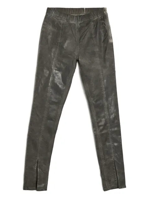 Rick Owens DRKSHDW split-hem denim leggings Brown DS02E7317SCF