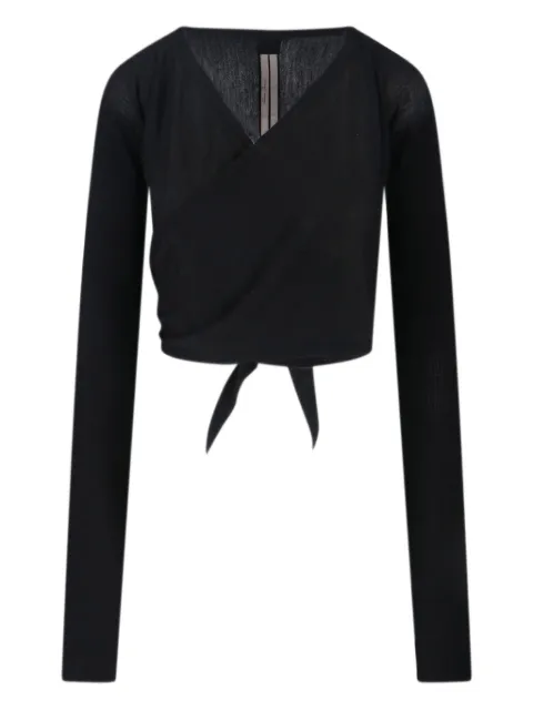 Rick Owens ribbed cardigan Black RP02E4645M