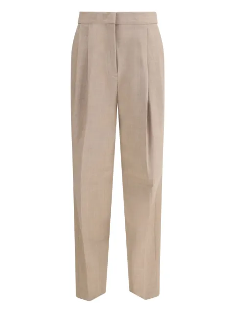 Fabiana Filippi pleated front trousers Neutrals PAD225F358L671