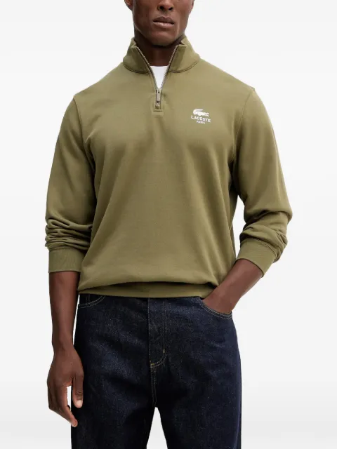 Lacoste half-zip logo sweater Green SH2735