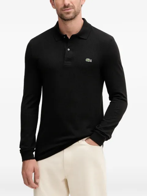 Lacoste long-sleeved polo shirt Black PH4013