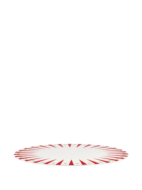 Alessi star-striped decorative plate (30cm) White NZ06