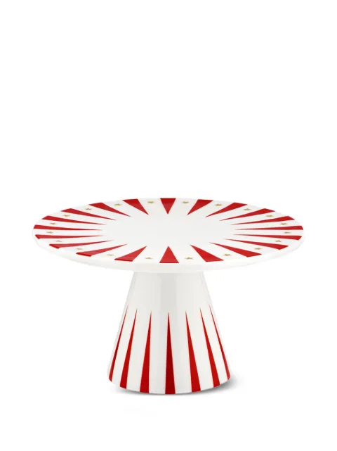 Alessi star-striped cake stand (22cm) Red NZ05
