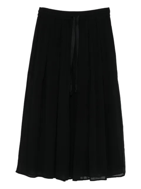 Kristensen Du Nord pleated drawstring skirt Black L379