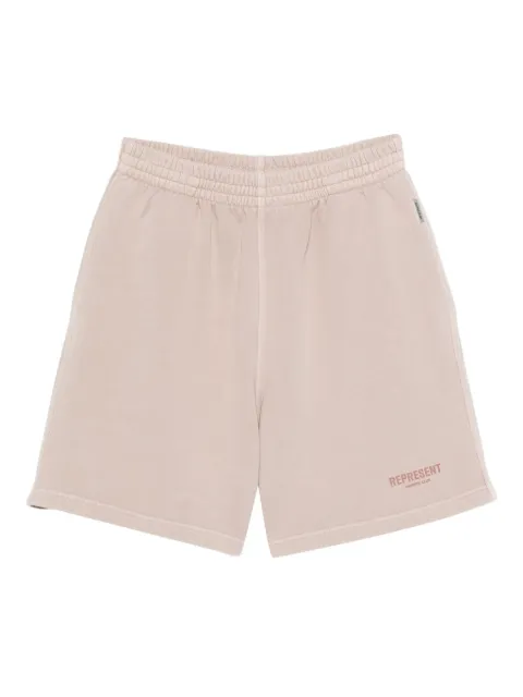 Represent logo-print shorts Pink OCM100004