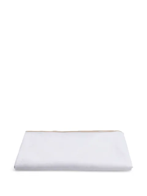 CATHERINE DENOUAL Boho linen border tablecloth (180cm x 270 cm) White TTCWLWHBOH259