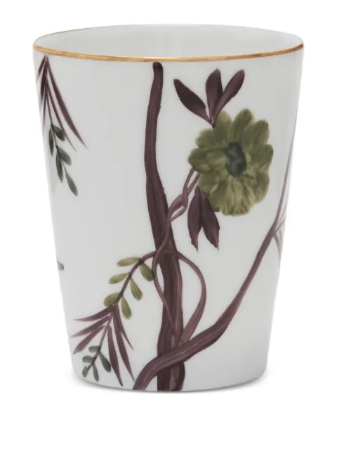 MARIE DAAGE Bouquet De Vie floral-print drinking glass (200ml) White BOUQV1183451FORCG