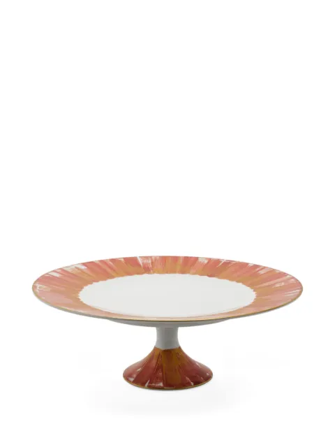 MARIE DAAGE Panache brushstroke pedestal cake stand (30.5cm x 11.5cm) Orange PAN5854FORSCSL