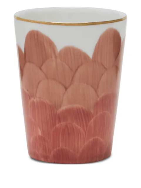 MARIE DAAGE Cercle D'écailles scale-pattern drinking cup (200ml) Orange CECA586FORCG